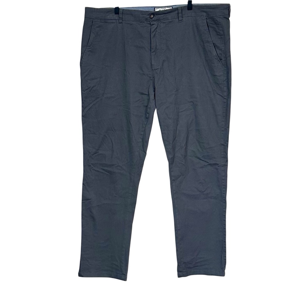 Flag & Anthem Classic Navy Gray Straight Leg Chinos for Men - Size: 42/32